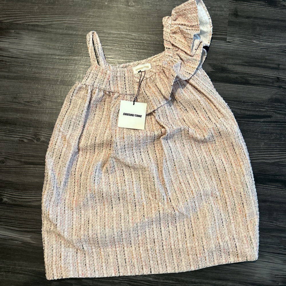 Pink Striped Kids Dress